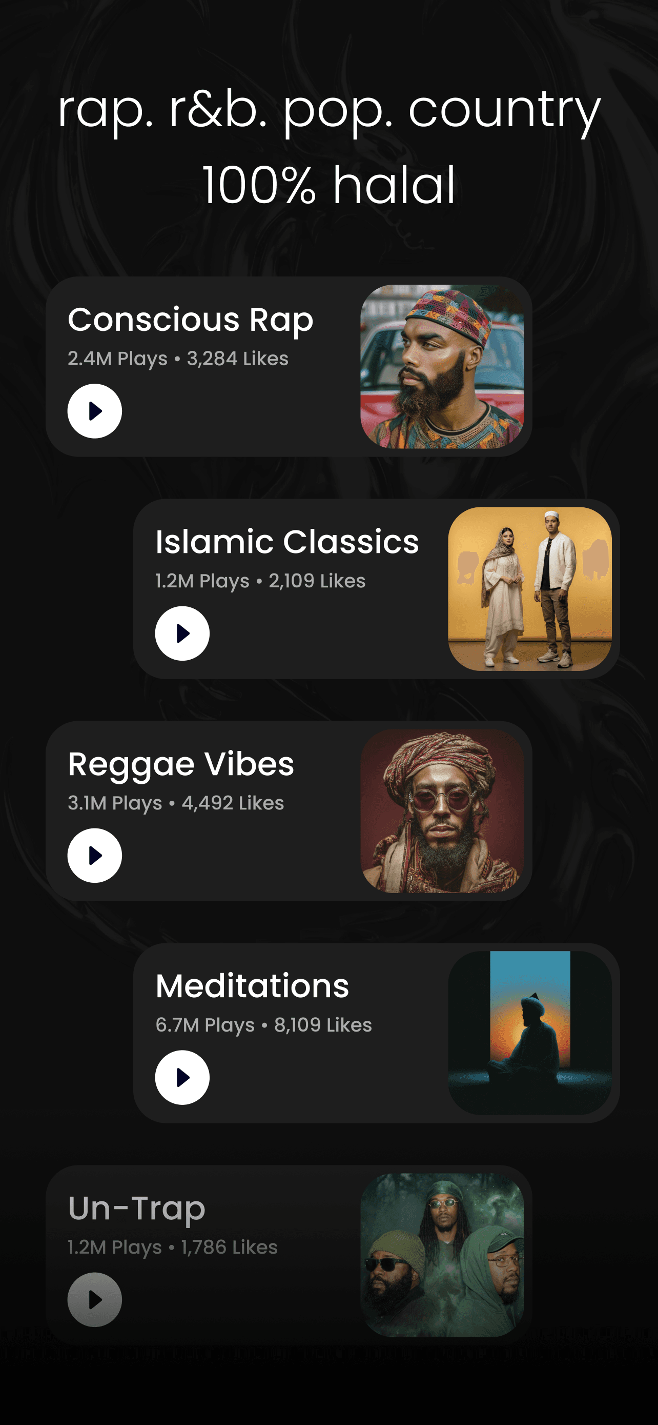 Curated playlists